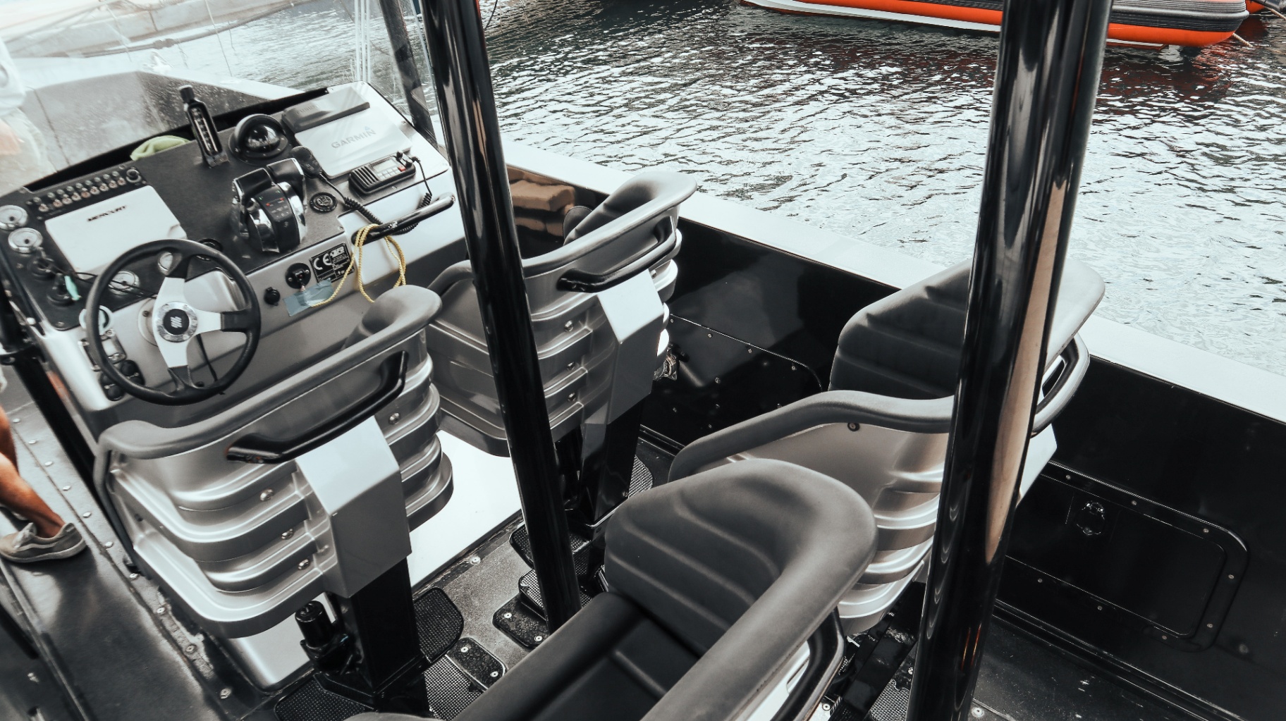 FB Design cockpit with shock-absorbing seats